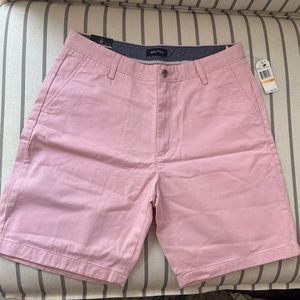 Nautica Men’s Khaki Shorts, Pink 33 Waist, Brand New